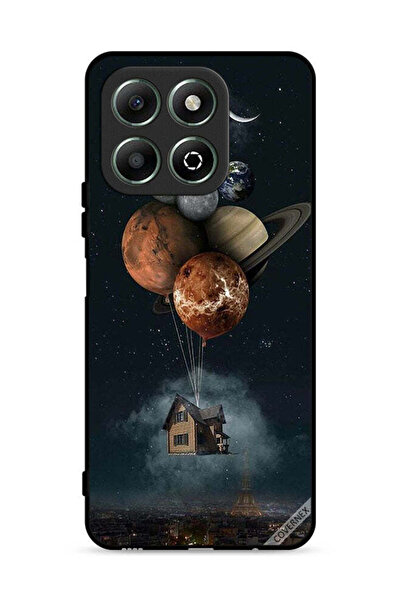 Covernex غطاء حماية لهاتف Honor X6b 4G بتصميم Balloon Planets Takes Home