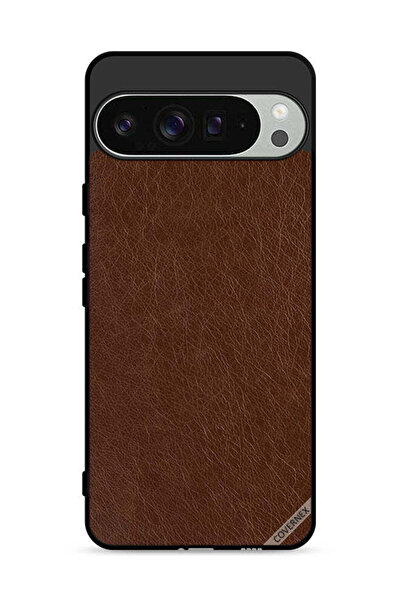 Covernex غطاء حماية جلدي بنقشة جلد البقر لهاتف Google Pixel 9 Pro XL