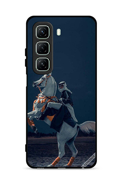 Covernex غطاء حماية لهاتف Infinix Hot 50 5G، صورة شاب على حصان