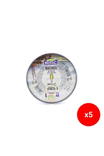 Novac Mackerel in sauce with vegetable oil 150g - x5