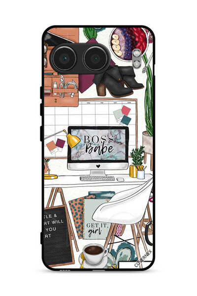 Covernex غطاء حماية لهاتف OnePlus Nord 4 5G بطبعة Boss Babe Art Clip