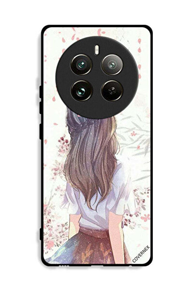 Covernex غطاء حماية لهاتف Realme 12 Pro Plus 5G، فتاة لطيفة في تفكير عميق