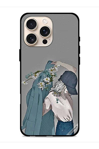 Covernex غطاء حماية لجهاز Apple iPhone 16 Pro Max بتصميم قبعة فتاة ترتدي معطفًا