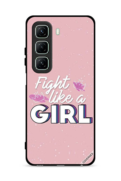Covernex غطاء حماية لهاتف Infinix Hot 50 5G بتصميم Fight Like A Girl