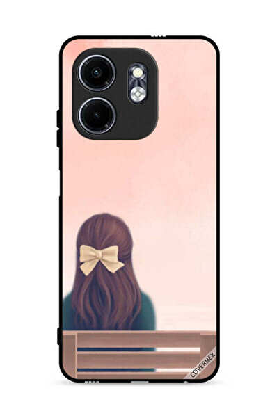 Covernex غطاء حماية لهاتف إنفينيكس سمارت 9 4G بطبعة فتاة لطيفة