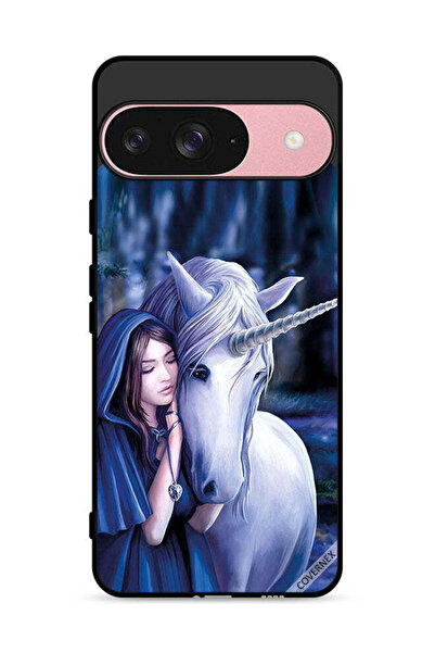 Covernex غطاء حماية لهاتف Google Pixel 9 بتصميم فتاة وحيد القرن المحببة