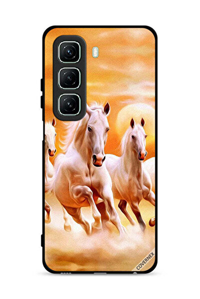 Covernex غطاء حماية لهاتف Infinix Hot 50 5G بطبعة خيول تركض