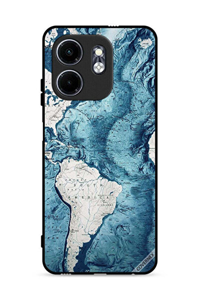 Covernex غطاء حماية لهاتف Infinix Hot 50i 4G برسومات خريطة فنية