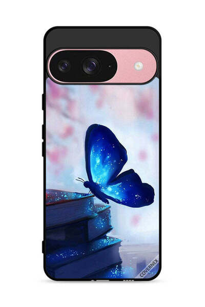 Covernex غطاء حماية لهاتف Google Pixel 9 بتصميم فراشة جالسة على كتاب