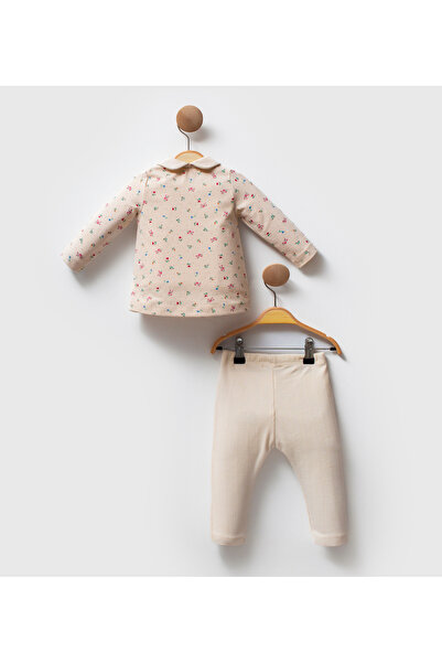 Cassiope Floral Printed Collar Double Suit