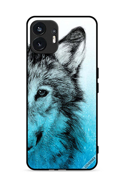 Covernex غطاء حماية لهاتف Nothing Phone (2) 5G بتصميم نصف وجه ذئب