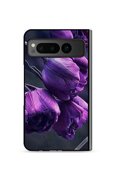 Covernex غطاء حماية لهاتف جوجل بيكسل فولد 5G - زهور داكنة