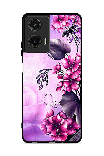 Covernex غطاء حماية لهاتف موتورولا موتو جي 35 5G بخلفية زهور رومانسية