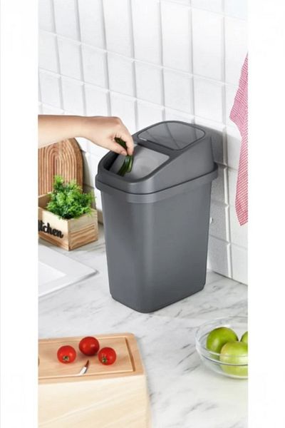 Gondol Κάδος απορριμμάτων Vinto με καπάκι, Πλαστικός 5 Lt