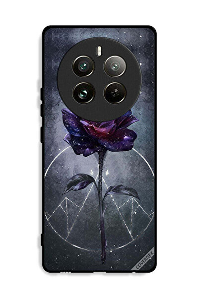 Covernex غطاء حماية لهاتف Realme 12 Pro Plus 5G بخلفية زهور داكنة