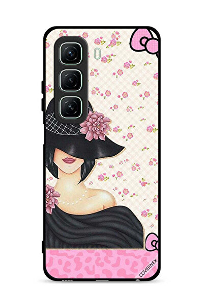 Covernex غطاء حماية لهاتف Infinix Hot 50 5G بتصميم قبعة فتاة