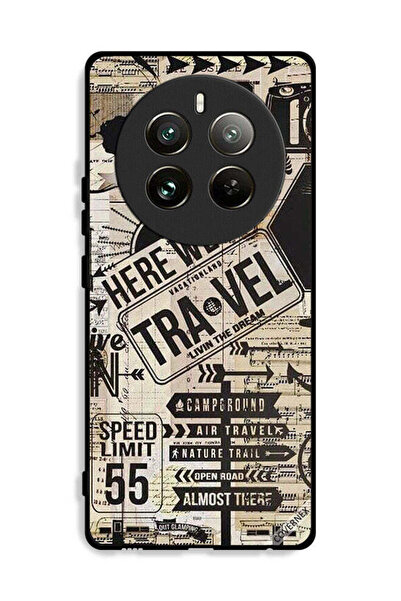 Covernex غطاء حماية لهاتف Realme 12 Pro Plus 5G مطبوع عليه Here We Go Travel