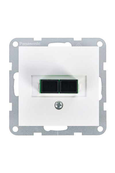 PANASONIC Fiber Optic Connector Mechanism Karre Plus 55 White
