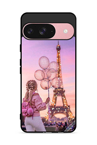 Covernex غطاء حماية لهاتف Google Pixel 9 بتصميم فتاة تحمل بالونات