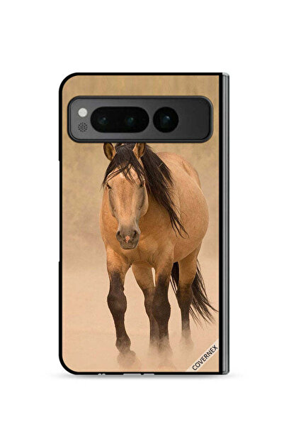 Covernex غطاء حماية لجهاز جوجل بيكسل فولد 5G بتصميم سباق الخيل