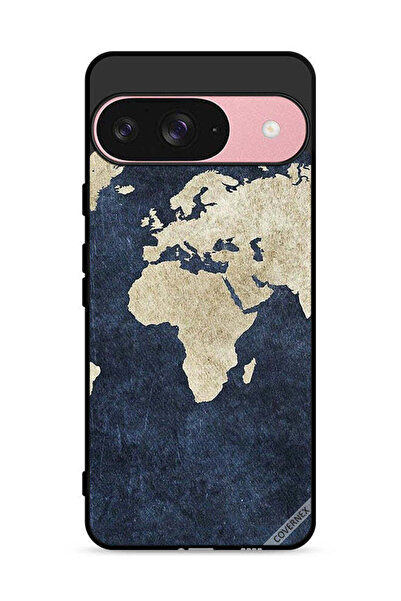 Covernex غطاء حماية لجهاز Google Pixel 9 بنمط خريطة على الجينز