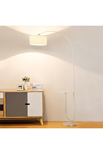 sharpdo Modern Floor Lamp Lighting Modern Tray Interior Lighting Decoration Standing Light with Shelves