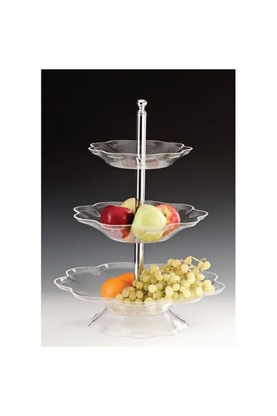 Raki 3-tier fruit bowl 25,30,40xh55cm