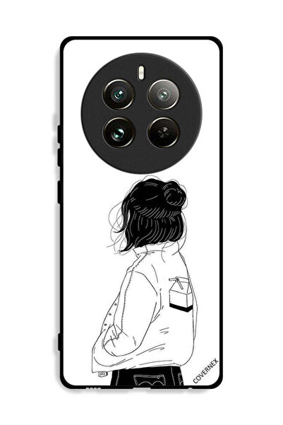 Covernex غطاء حماية لهاتف Realme 12 Pro Plus 5G فتاة تفكر بعمق كبير