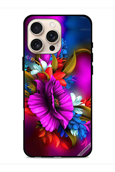 Covernex غطاء حماية لجهاز Apple iPhone 16 Pro Max بتصميم زهور عالية الدقة