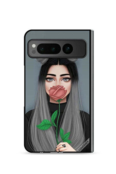 Covernex غطاء حماية لهاتف جوجل بيكسل فولد 5G بتصميم فتاة لطيفة