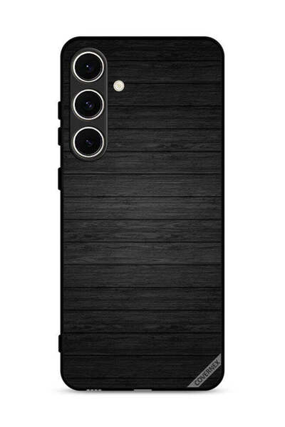 Covernex غطاء حماية لهاتف سامسونج جالاكسي S24 FE 5G بنمط خشبي داكن