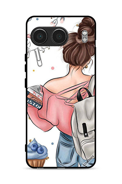 Covernex غطاء حماية لهاتف OnePlus Nord 4 5G بتصميم كتب ورسومات يدوية لفتاة