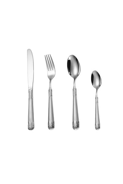 Trendy's 16-piece cutlery set, stainless steel, for 4 people, TRENDY'S, chrome
