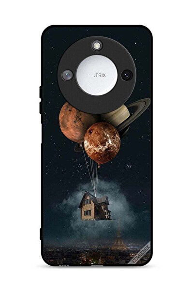Covernex غطاء حماية ذكي لهاتف Honor X9c 5G بتصميم Balloon Planets Takes Home