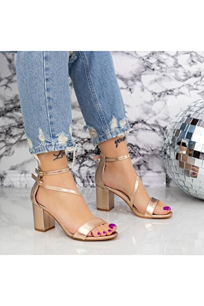 mei Σαμπάνια Sandale Dama cu Toc gros 2XKK12