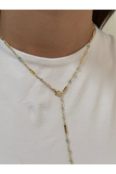 KİLİGİSTANBUL Pastel Sticks Y Necklace (Decolleté Necklace)
