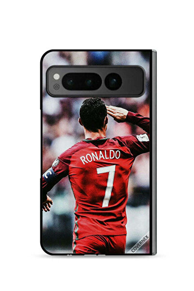 Covernex غطاء حماية لهاتف جوجل بيكسل فولد 5G بتحية رونالدو للجمهور