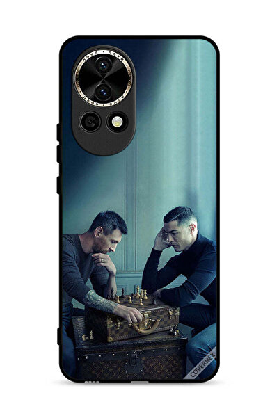 Covernex غطاء حماية لهاتف هواوي نوفا 12 5G ميسي ضد رونالدو يلعبان الشطرنج