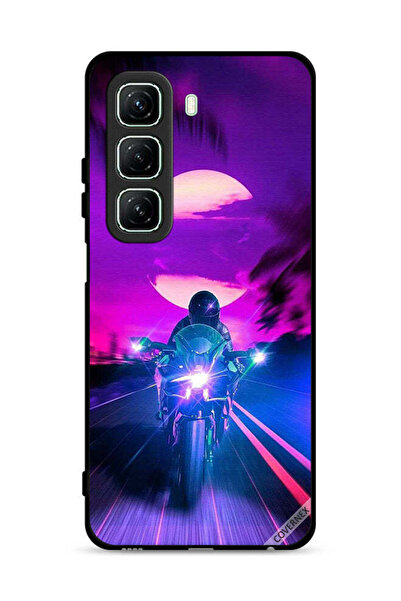 Covernex غطاء حماية لهاتف Infinix Hot 50 5G، خلفية رجل على دراجة