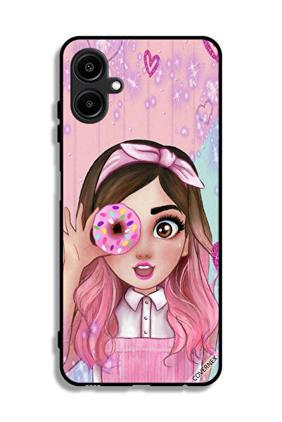 Covernex غطاء حماية لهاتف سامسونج جالاكسي M06 5G برسومات فتاة محبة للدونات