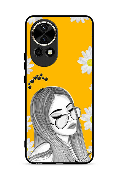 Covernex غطاء حماية لهاتف هواوي نوفا 13 5G، تصميم فتاة نظارات