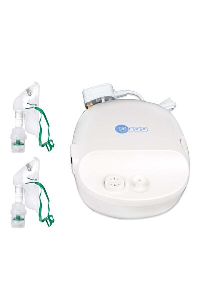 Afra جهاز استنشاق ضاغط AF-400CN - أبيض، يعمل بالتيار المتردد، يتضمن ملحقات، ض...