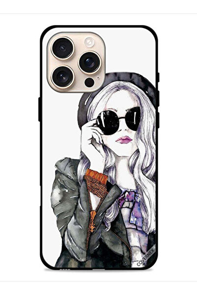 Covernex غطاء حماية لجهاز Apple iPhone 16 Pro Max بتصميم فتاة أنيقة ولطيفة