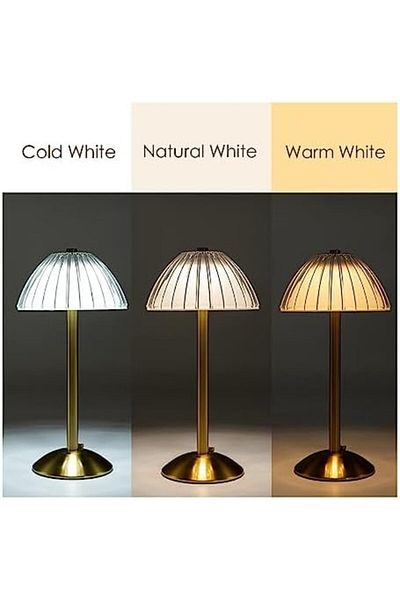 Yuwell YU WELL Cordless Table Lamp, Touch Sensor Bar Table LampsBedroom Bedside Restaurant Led Light