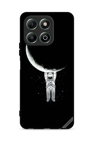 Covernex غطاء حماية لهاتف Honor X6b 4G، صورة رائد فضاء معلق على القمر، مطبوعة