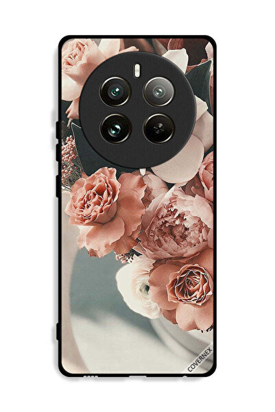 Covernex غطاء حماية لهاتف Realme 12 Pro 5G مع باقة من أزهار الخوخ الجميلة