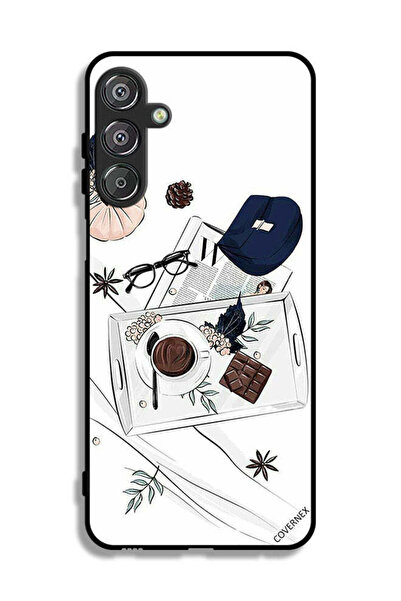 Covernex غطاء حماية لهاتف Samsung Galaxy F16 5G بتصميم فن القهوة والشوكولاتة