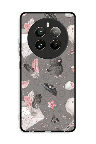 Covernex غطاء حماية لهاتف Realme 12 Pro Plus 5G بنقشة Feathers & Chicks