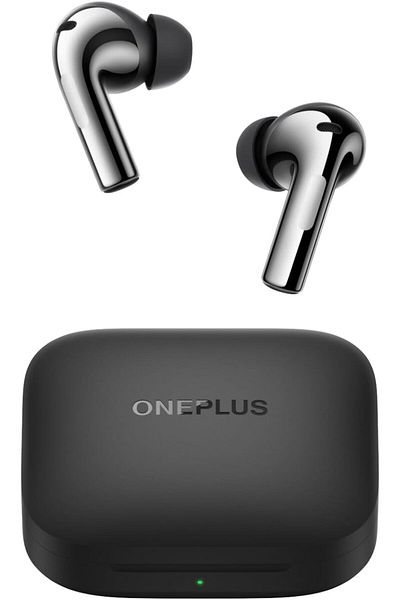 Oneplus Buds 3, Metallic Gray, Deep Bass, ANC, Immersive Sound, Up to 44 Hour Playtime with Charging