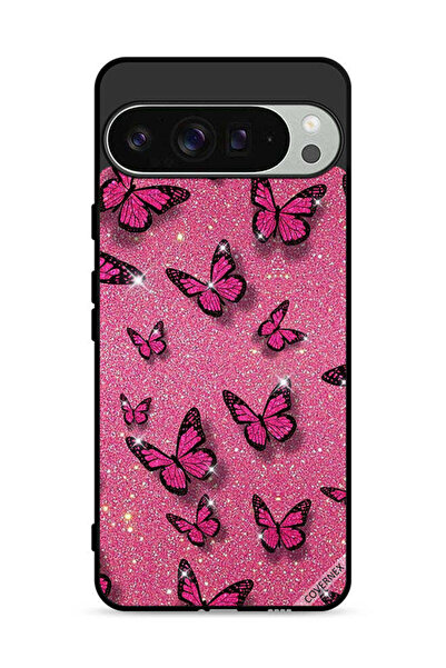 Covernex غطاء حماية لهاتف Google Pixel 9 Pro برسومات لامعة وفراشات